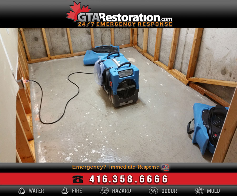 Water-Damage-Drying-Basement